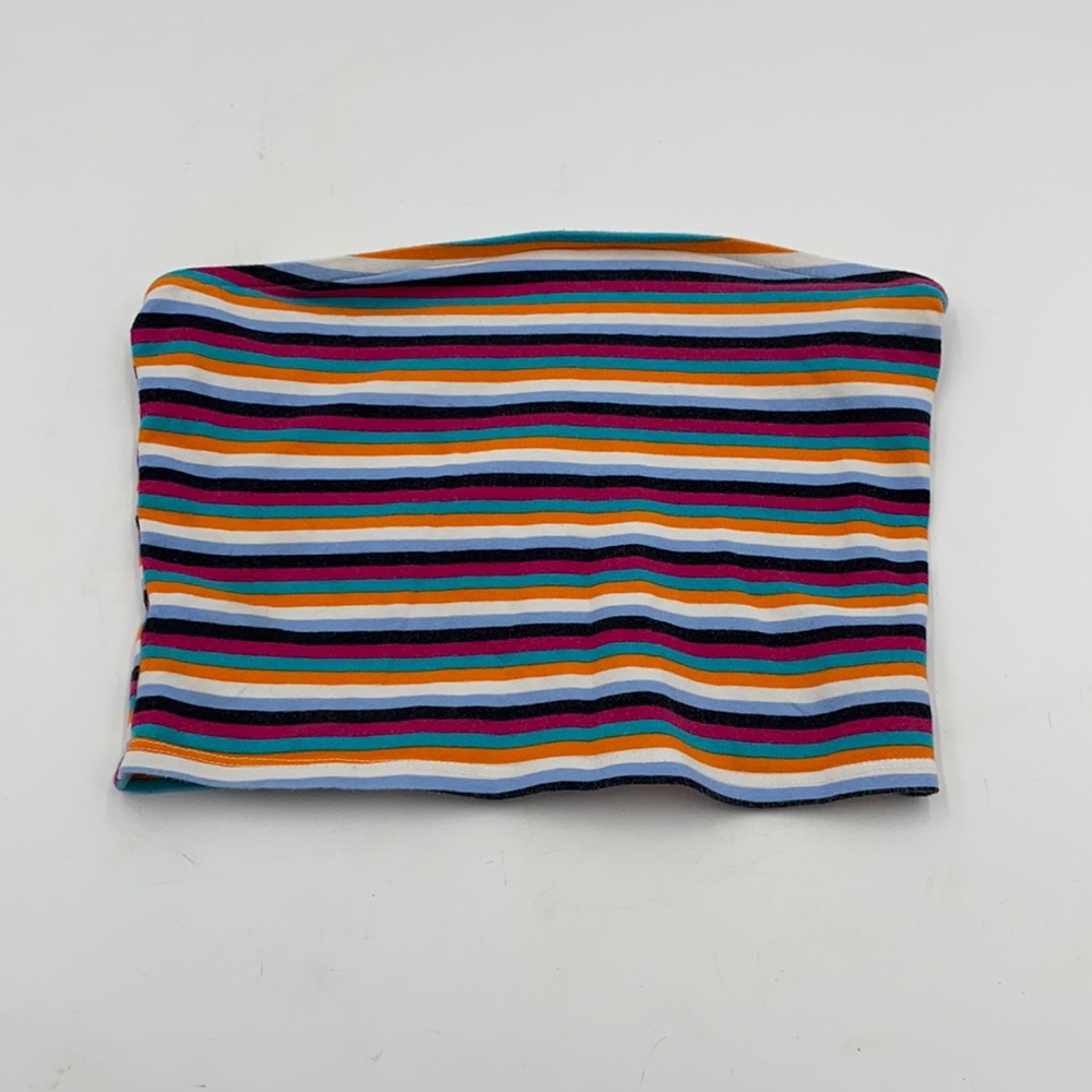Women’s Striped Multicolored Tube Top